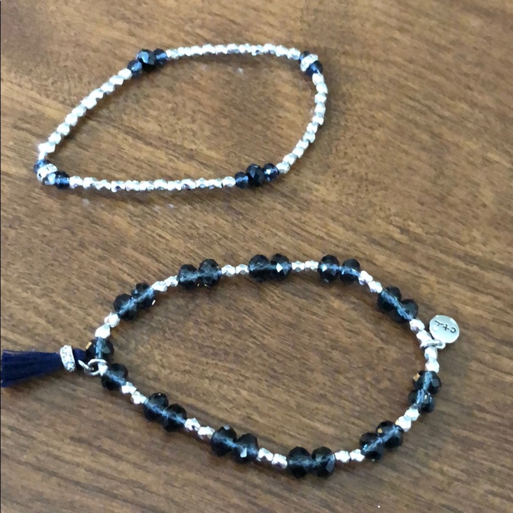 Bead stretch bracelet set